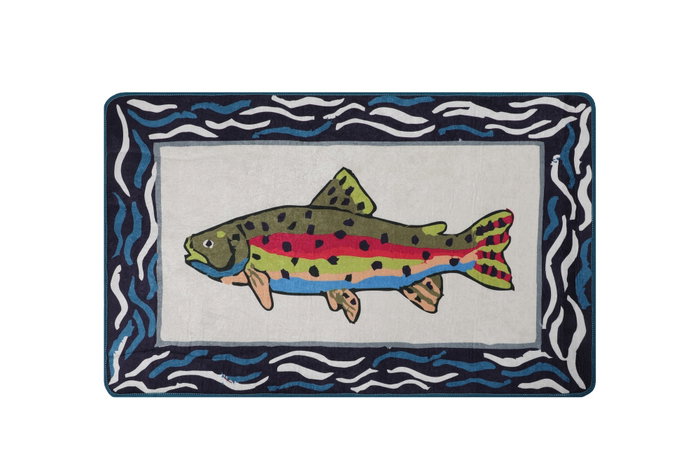 Mijölnir Alfombrilla de baño Pescado Multicolor